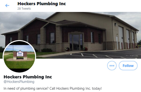 Hockers Plumbing Facebook page